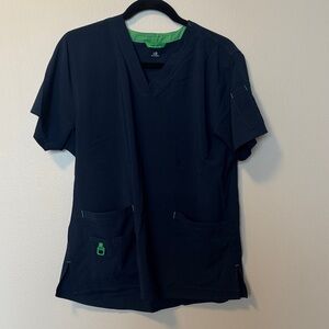 Carhartt Force Navy Blue Scrub Top